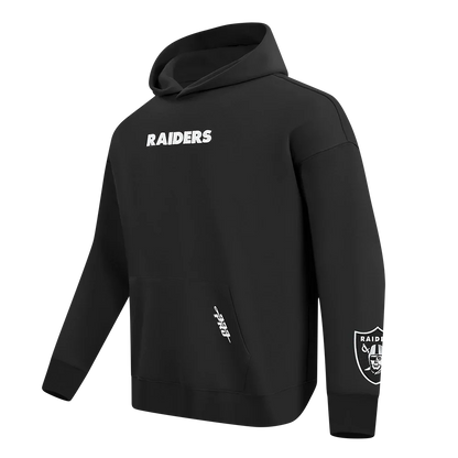 Pro Standard Las Vegas Raiders Wingspan Drop Shoulder Hoodie - Black Denim Exchange