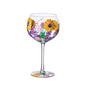 Nordic Colored Glass Wine Glasses Creative Hand-Painted Flowers Wine Glass Household Painted Goblet Crystal Champagne Drinkware