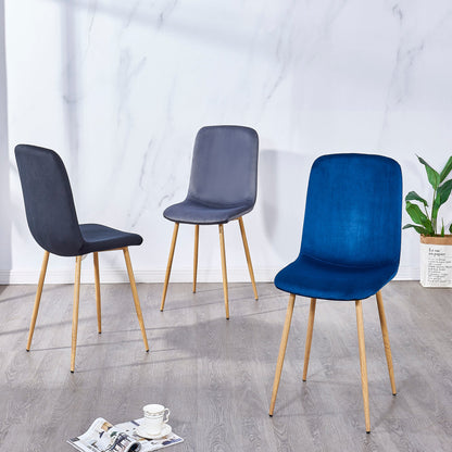 Dining Chair 4PCS（BLUE）Modern style New technology Suitable for restaurants cafes taverns