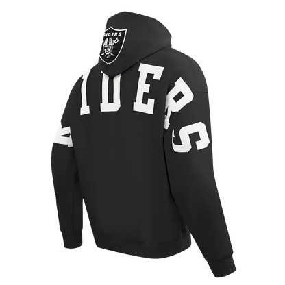 Pro Standard Las Vegas Raiders Wingspan Drop Shoulder Hoodie - Black Denim Exchange