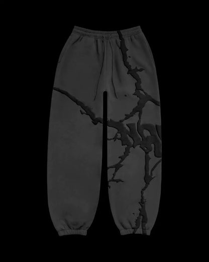Plus Size Hooded Sweatshirt Set with Foam Print (3 Colors)