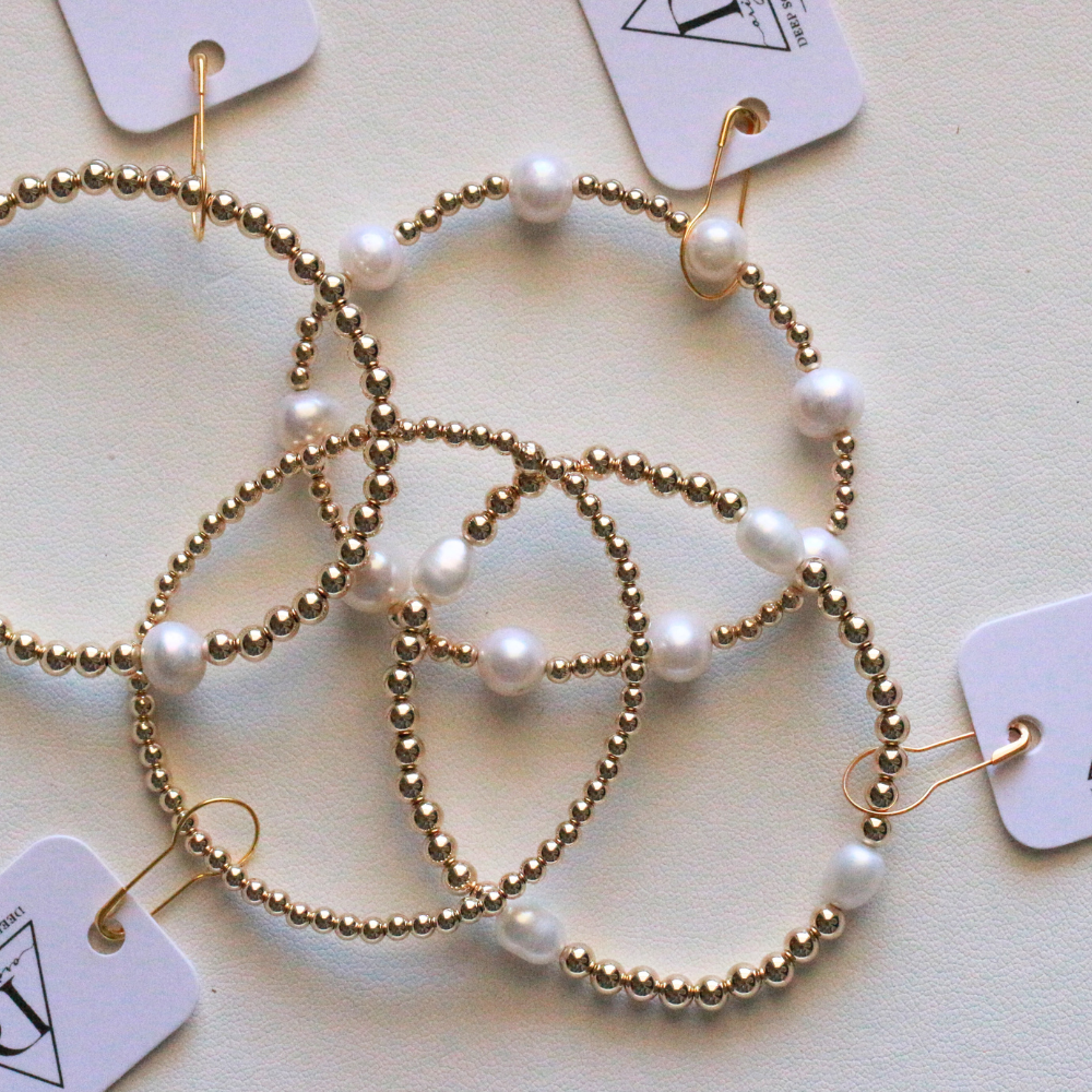Mollie Gold Filled Beaded Bracelet Deep South Originals
