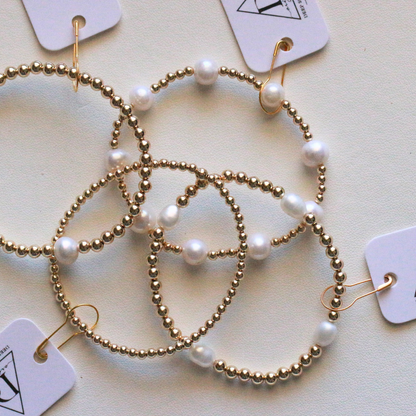 Mollie Gold Filled Beaded Bracelet Deep South Originals