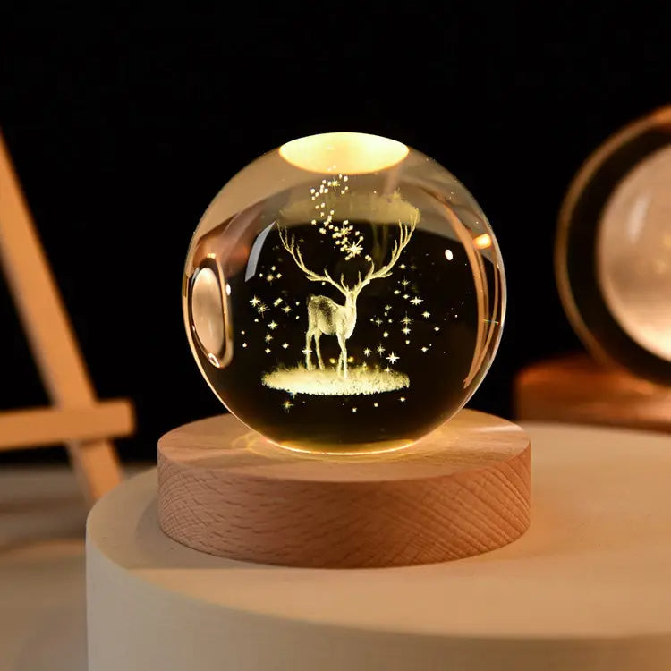 LED Night Light Milky Way Galaxy Solar System Crystal Ball ViralGalleria.com