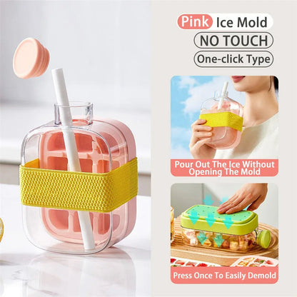 Ice Cube Tray With Straw ViralGalleria.com