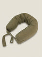 Linen Adjustable Neck Support Travel Pillow
