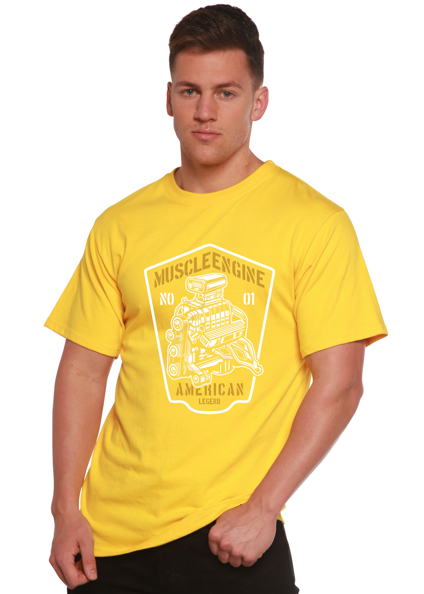 Muscle Engine Spun Bamboo® Men's Bamboo Viscose/Organic Cotton Short Sleeve Graphic T-Shirt