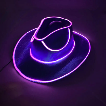Glowing Neon Cowboy Hat ViralGalleria.com