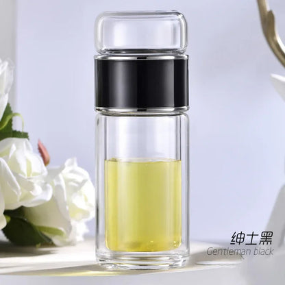 Double Wall Glass Tea Infuser Bottle ViralGalleria.com