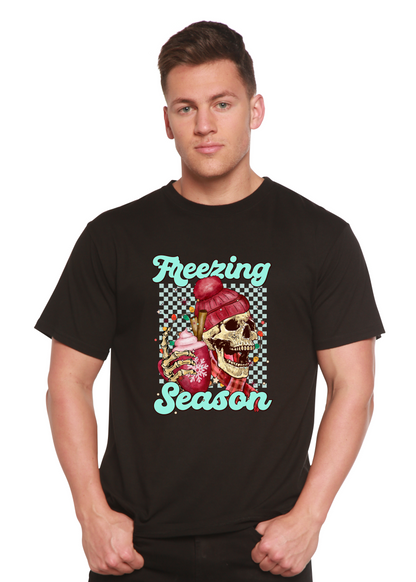 Freezing Season Unisex Bamboo Viscose/Organic Cotton Short Sleeve Graphic T-Shirt Spun Bamboo