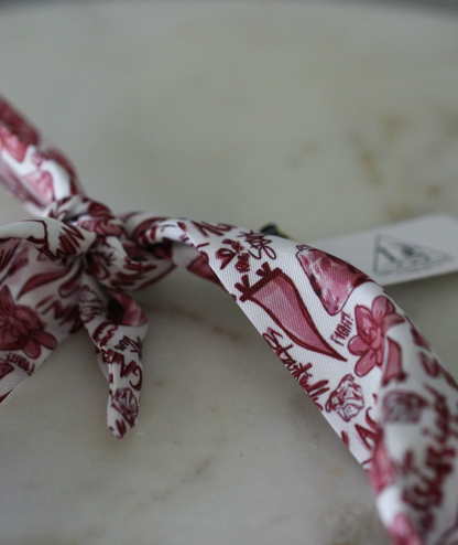 Starkville Tailgate Scarf Necklace - Heart Charm Deep South Originals