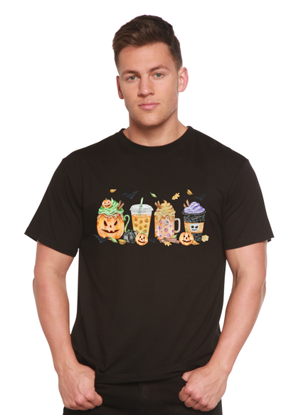 Happy Halloween Men's Bamboo Viscose/Organic Cotton Short Sleeve Graphic T-Shirt Spun Bamboo