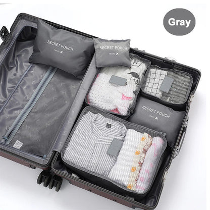 6 Pcs Travel Clothes Storage Bags ViralGalleria.com