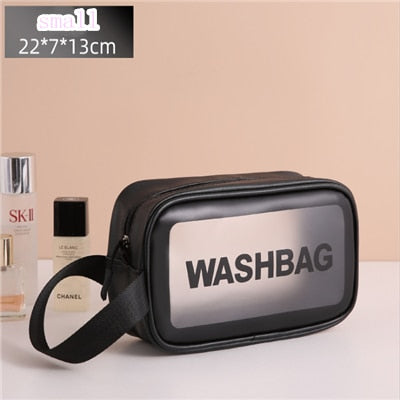 Portable Transparent Waterproof Travel Wash & Makeup Bag ViralGalleria.com