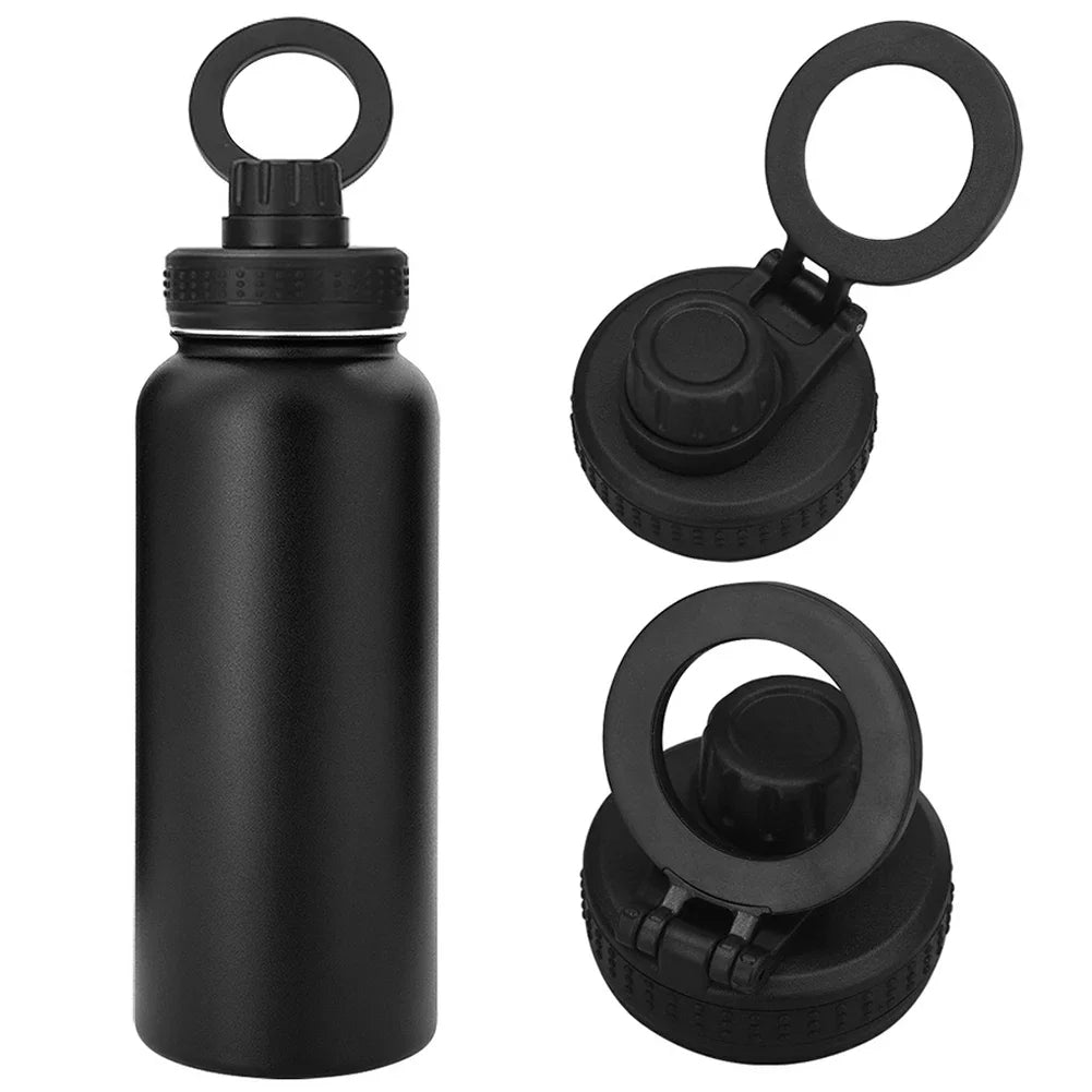 Insulated Water Bottle with Phone Mount ViralGalleria.com