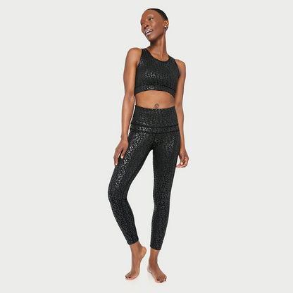 Metallic Cheetah Active Legging