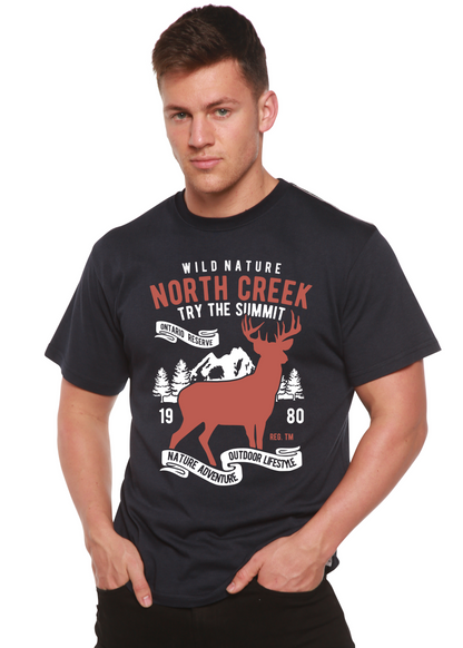 North Creek Spun Bamboo® Men's Bamboo Viscose/Organic Cotton Short Sleeve Graphic T-Shirt Spun Bamboo