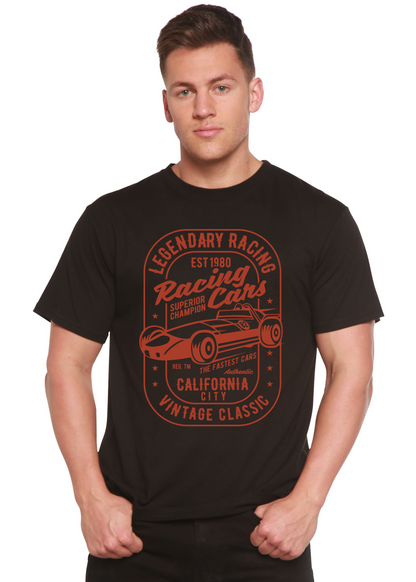 Legendary Racing Cars Men's Bamboo Viscose/Organic Cotton Short Sleeve Graphic T-Shirt Spun Bamboo