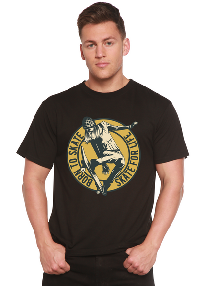 Skate For Life Men's Bamboo Viscose/Organic Cotton Short Sleeve Graphic T-Shirt Spun Bamboo