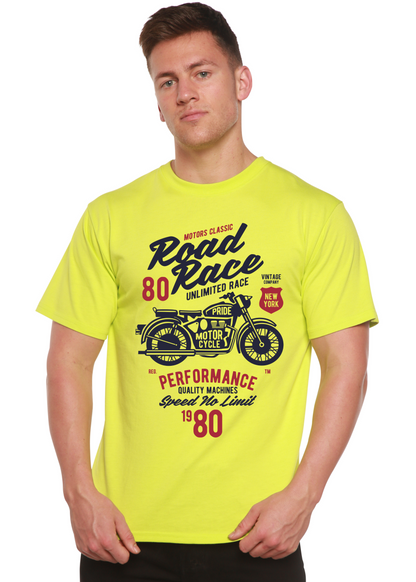 Road Race Motorcycles Spun Bamboo® Men's Bamboo Viscose/Organic Cotton Short Sleeve Graphic T-Shirt Spun Bamboo