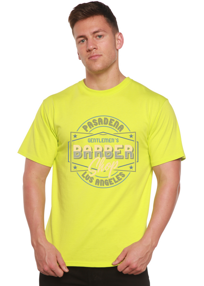 Gentlement's Barber Shop Men's Bamboo Viscose/Organic Cotton Short Sleeve Graphic T-Shirt Spun Bamboo