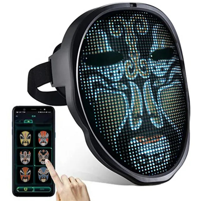 Full LED Face Mask for Halloween ViralGalleria.com