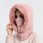 Thicken Knitted Fleece One-Piece Winter Scarf Mask ViralGalleria.com