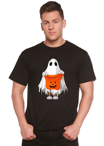 Boo Halloween Men's Bamboo Viscose/Organic Cotton Short Sleeve Graphic T-Shirt Spun Bamboo