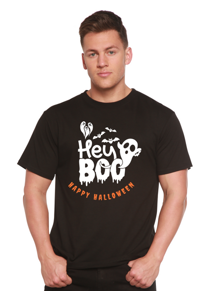 Hey Boo Men's Bamboo Viscose/Organic Cotton Short Sleeve Graphic T-Shirt Spun Bamboo