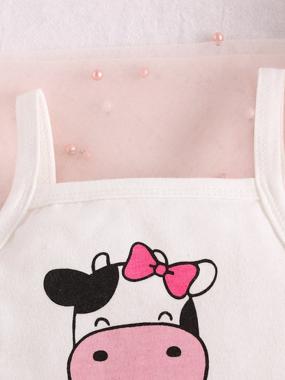 Children's Cow Print Tank Top & Shorts Set New Era Fashion LLc