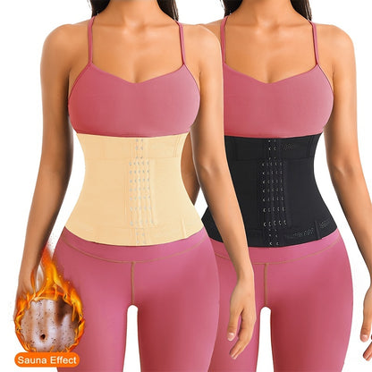 1pc Breathable Polyester Waist Cincher for Women - Medium Control Posture Improvement Shapewear with Adjustable Closure, Knit Fabric Weave, Hand Washable - 1pc NovaCart