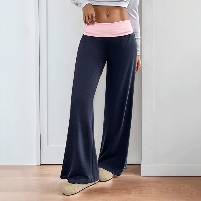 Women’s Wide-Leg Patchwork Pants FitiqueFit