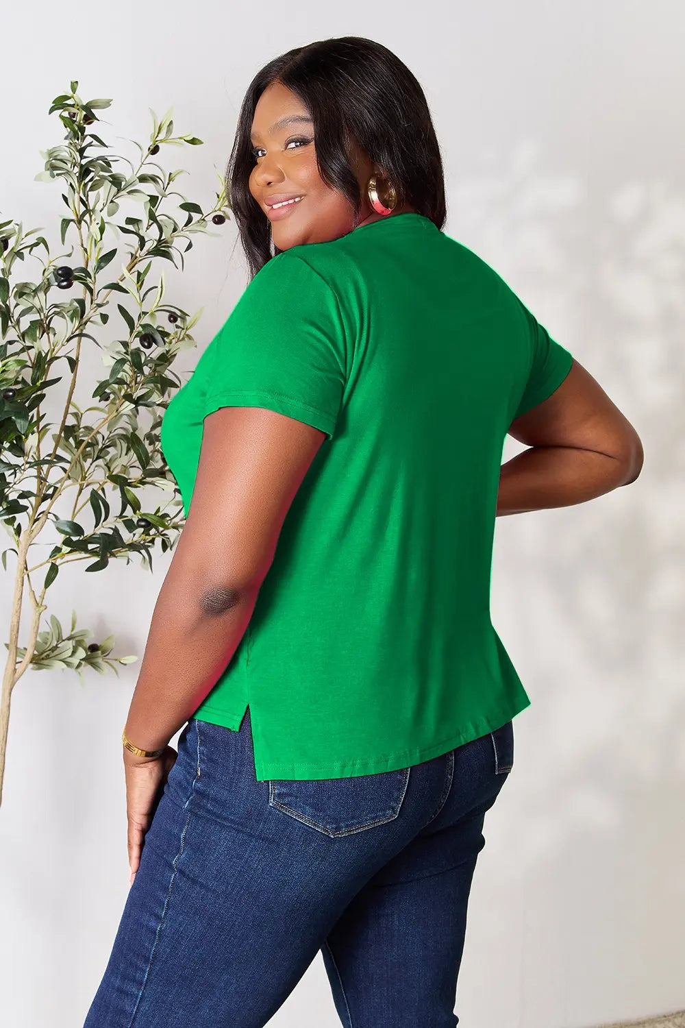 Basic Bae Full Size Round Neck Short Sleeve T-Shirt West2East Surf