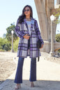 Double Take Full Size Plaid Button Up Lapel Collar Coat West2East Surf