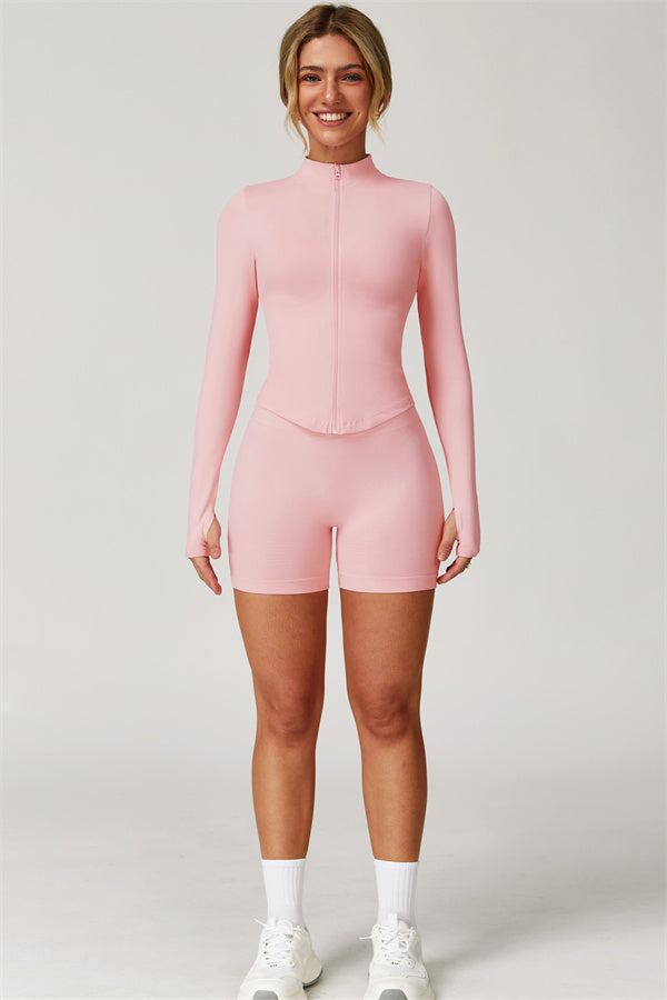 The Delight Jacket Shorts 2-Piece Set Fitglutes Activewear Gymwear Sportswear & Workout Clothes
