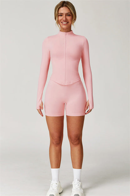 The Delight Jacket Shorts 2-Piece Set Fitglutes Activewear Gymwear Sportswear & Workout Clothes