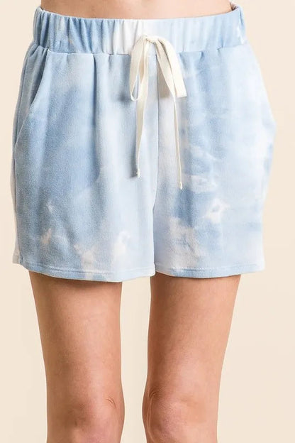 BiBi Tie Dye French Terry Hoodie Top and Bottom Set West2East Surf