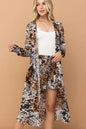 And The Why Animal Print Kimono and Shorts Set New Era Fashion LLc