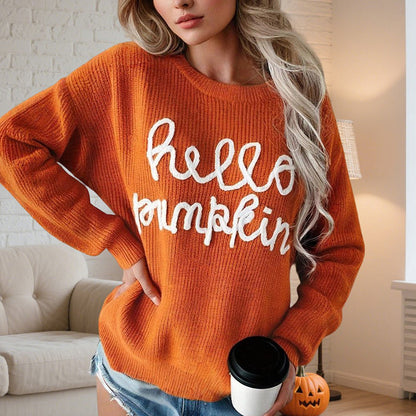 Women's Casual Round Neck Long Sleeve Pullover FitiqueFit