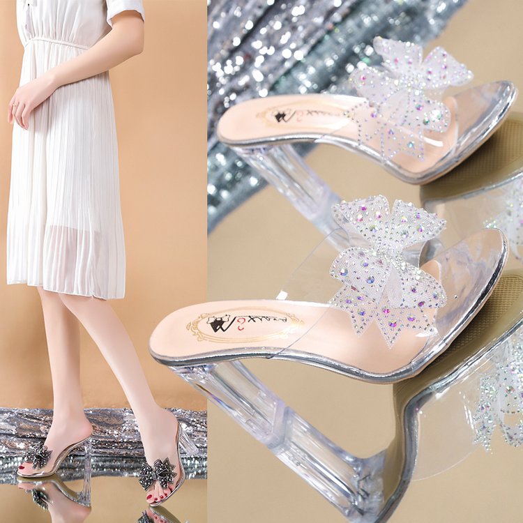 Women's Rhinestone Bow Flip Flops See size chart under “more details” The Fashion Celestial