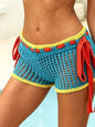 Crochet Tie-Side Cover Up Shorts New Era Fashion LLc