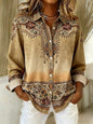 Loose-Fit Floral Print Lapel Cardigan Shirt – 4 Prints, S–5XL FitiqueFit
