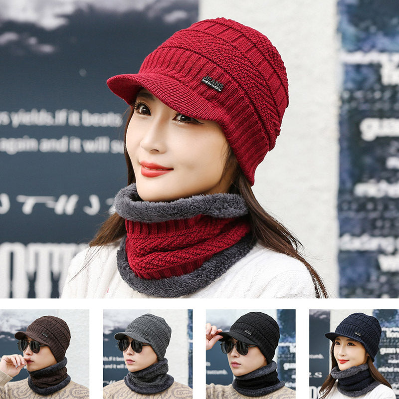 Women’s Fleece-Lined Knit Wool Cap | Winter Warm Hat FitiqueFit
