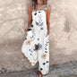 Women’s Square-Neck Floral Sleeveless Jumpsuit FitiqueFit