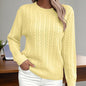 Women’s Textured Crew‑Neck Pullover Top FitiqueFit
