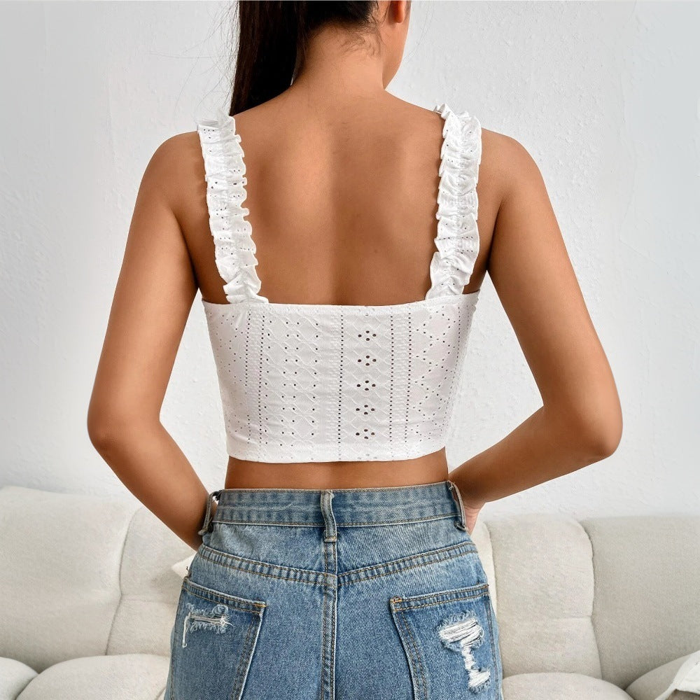 ✨ Women's Elegant Lace Camisole Flattering Top FitiqueFit