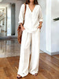 Long Sleeve Top & Full-Length Pants Two-Piece Set – 9 Colors S–3XL FitiqueFit