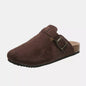 Suede Closed Toe Buckle Slide New Era Fashion LLc