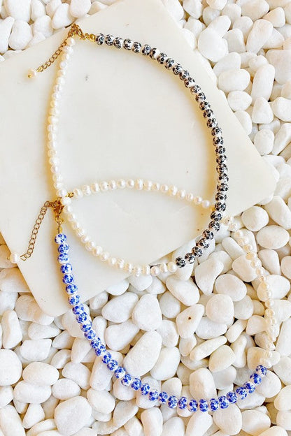 So Fresh Pearl And Porcelain Choker Necklace Shop Style & More | Fresh Looks, Everyday Deals & Free Shipping