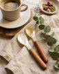 The "Daily Rituals" Mother of Pearl & Wood Spoon Set Tinyloverclothing